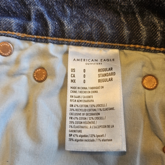 American Eagle Outfitters Distressed Blue Jean Shorts - Picture 6 of 8